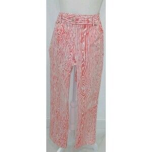 J McLaughlin Coral Wood Pattern Pants  |  Womens‎ Size 6